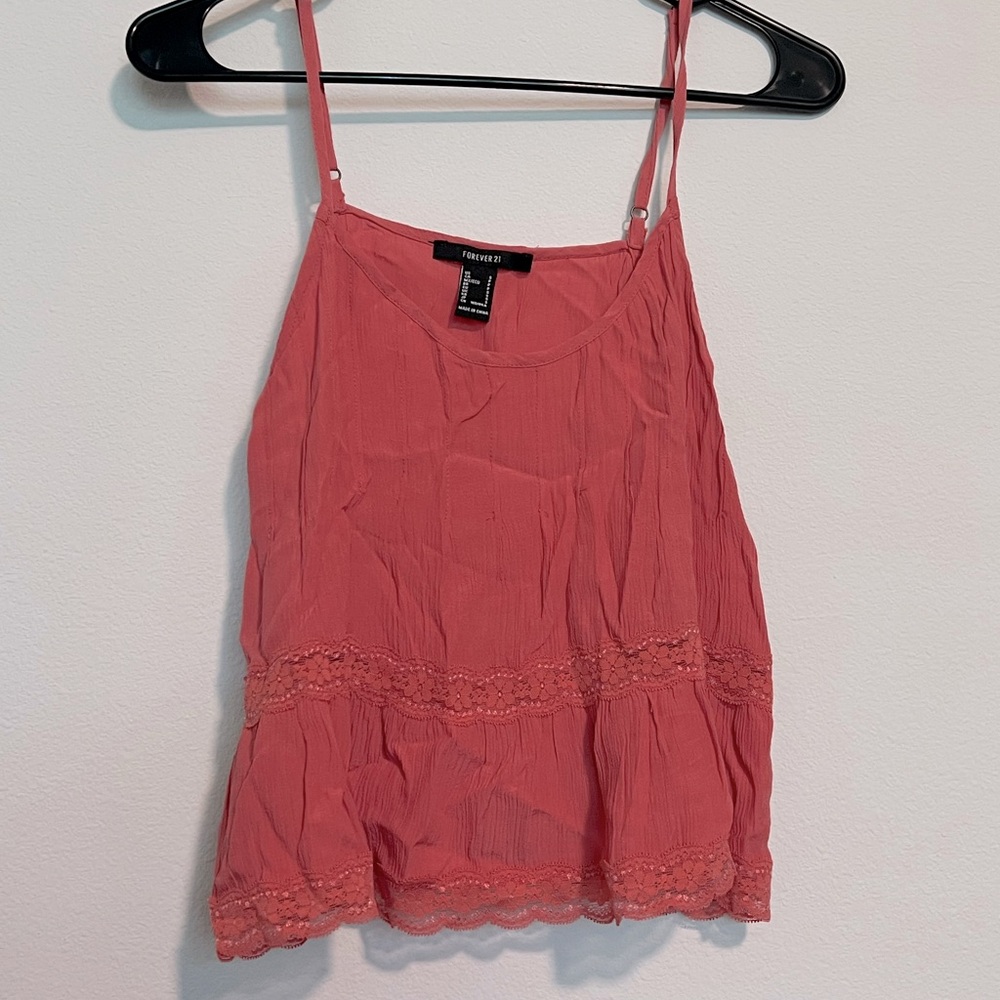 Coral tank top